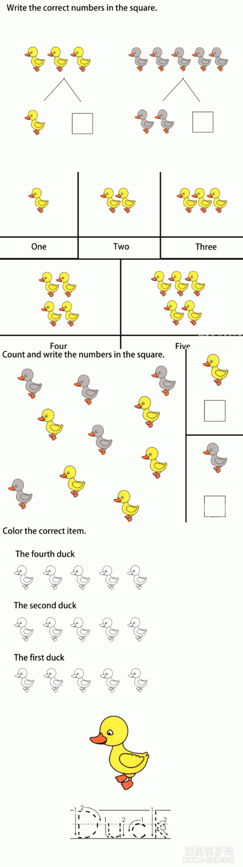  �β����鵥��Five Little Ducks�����,��mp3��Ƶ+��Ƶ����